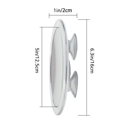 15x Magnifying Makeup Mirror with Suction Cup - Image 7