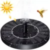 Solar Power Bird Bath Fountain With 4 Nozzle