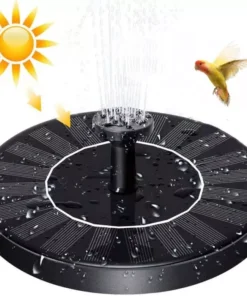 Solar Power Bird Bath Fountain With 4 Nozzle
