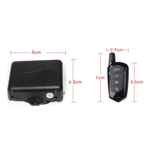 Universal Car Anti Theft Security Alarm System With Remotes - Image 14