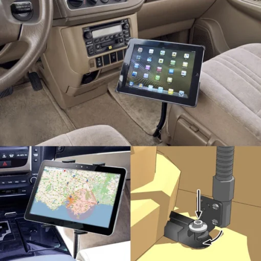 Heavy Duty Flexible Car iPad / Tablet Floor Holder Mount - Image 3