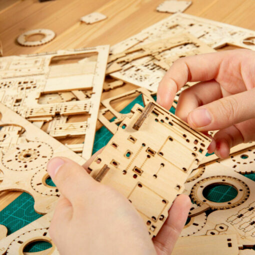3D Wooden Adult Train Puzzle 1:80 Scale - Image 4