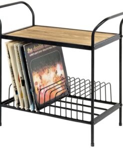 Heavy Duty Vinyl Record Player Turntable Storage Rack Stand