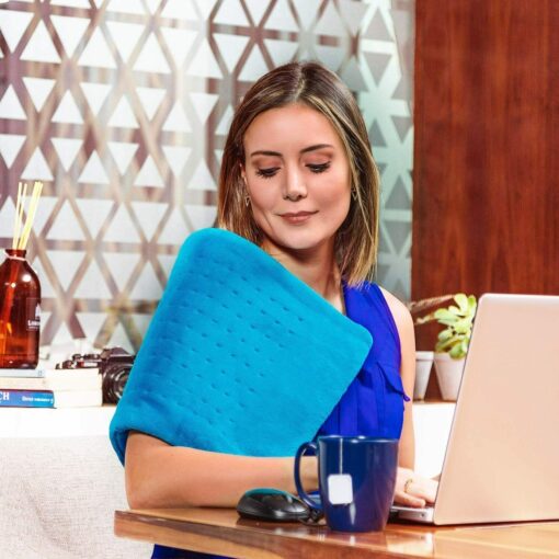 Powerful Full Coverage Neck And Shoulder Weighted Heating Pad - Image 3