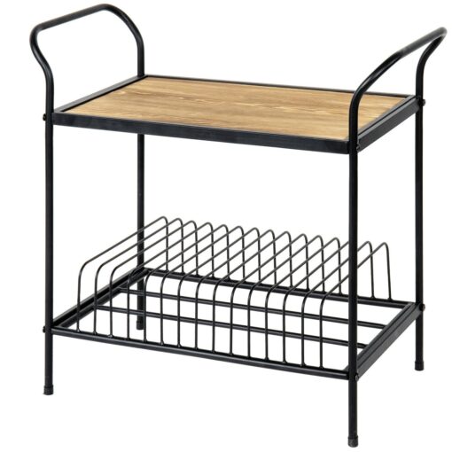 Heavy Duty Vinyl Record Player Turntable Storage Rack Stand - Image 3