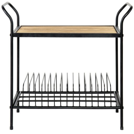 Heavy Duty Vinyl Record Player Turntable Storage Rack Stand - Image 2