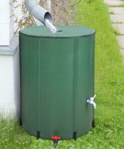 Portable Folding Rain Water Collector Barrel System 100 Gallon