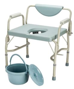 Large Adult Bedside Commode Potty Toilet Chair
