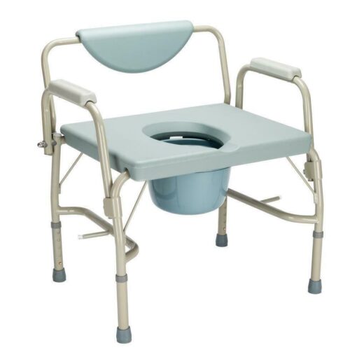 Large Adult Bedside Commode Potty Toilet Chair - Image 2