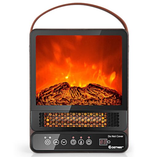 Electric Portable 3D Flame Indoor Space Heater 1500W - Image 3