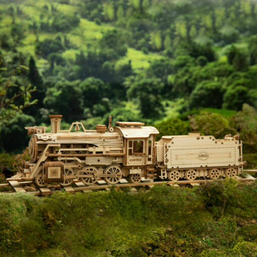 3D Wooden Adult Train Puzzle 1:80 Scale - Image 3