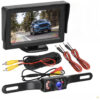 Car Rear View License Plate Backup Camera Kit With Monitor