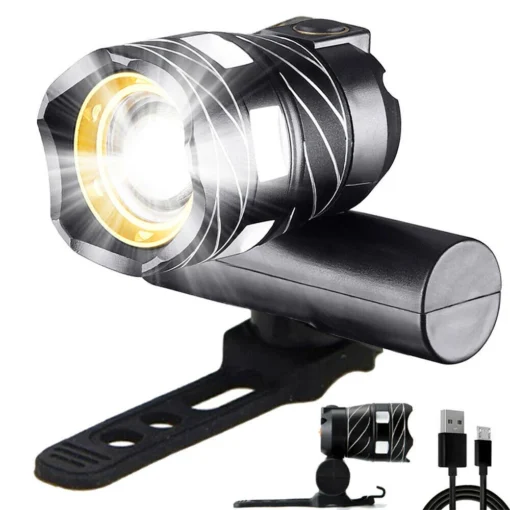 Super Bright 40000LM LED Bike Headlight – USB & Waterproof - Image 2