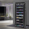 9 Tiers Shoe Storage Organizer Cabinet with Cover