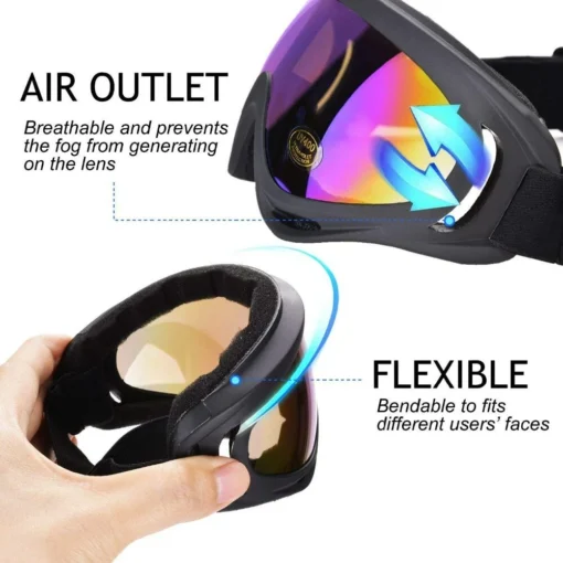 Professional Ski Goggles Winter Snow Anti Fog Dual Lens UV Protection - Image 7