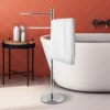 Free Standing Bathroom Towel Drying Rack Stainless Steel