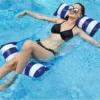 Inflatable Swimming Hammock Lounge Chair Water Swimming Floating Bed