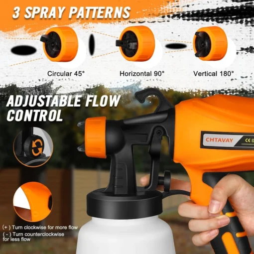 Electric Handheld Indoor House Paint Sprayer - Image 8