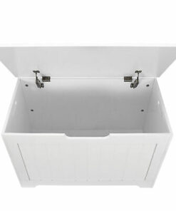 Large Wooden Storage Bedroom Trunk Chest White