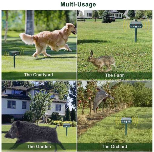 Solar Powered and Ultrasonic Animal Repellent - Image 12